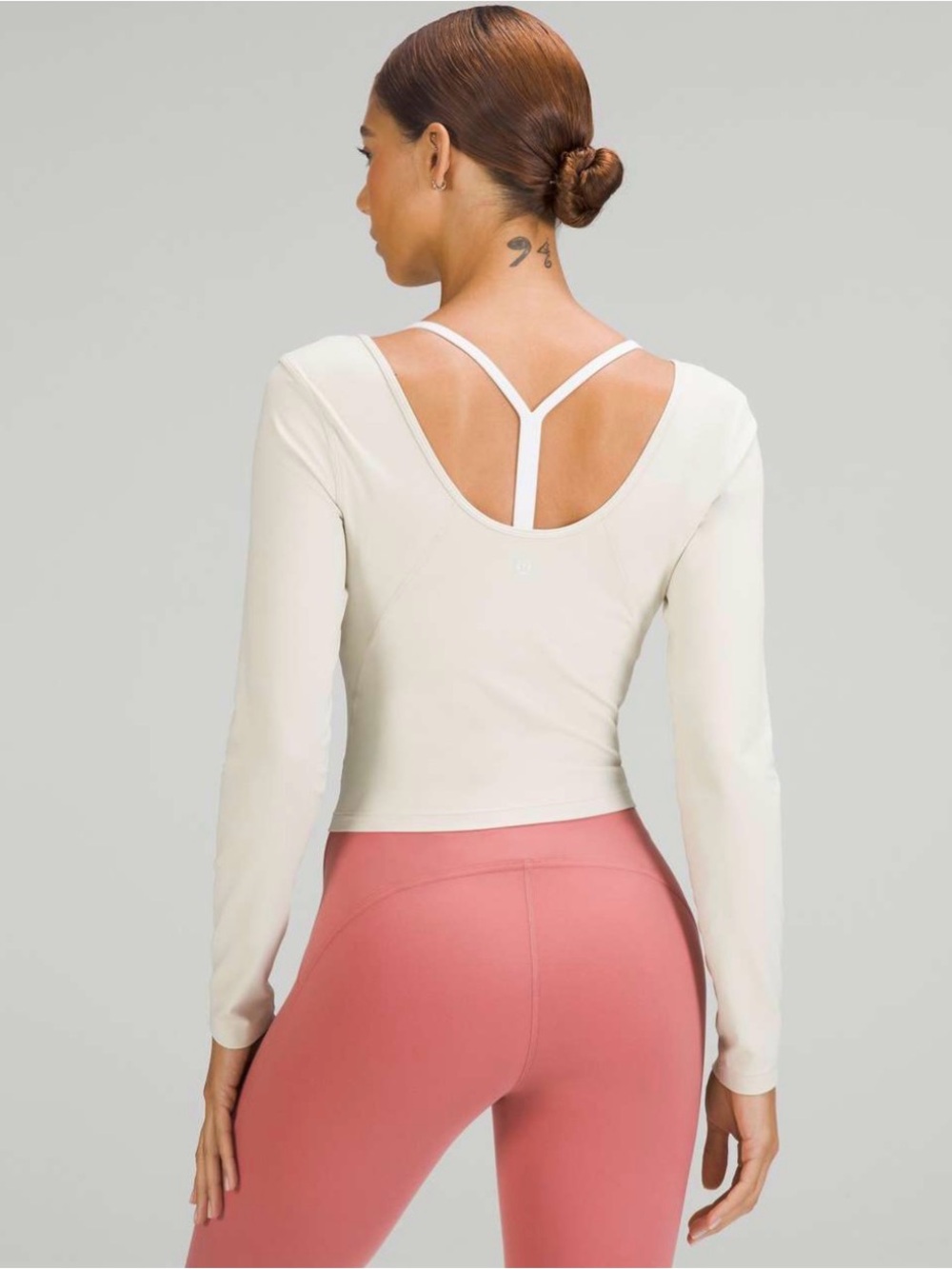 🤍 Lululemon Align Long Sleeve Shirt Natural Ivory Size 8 NWOT - Picture 3 of 14